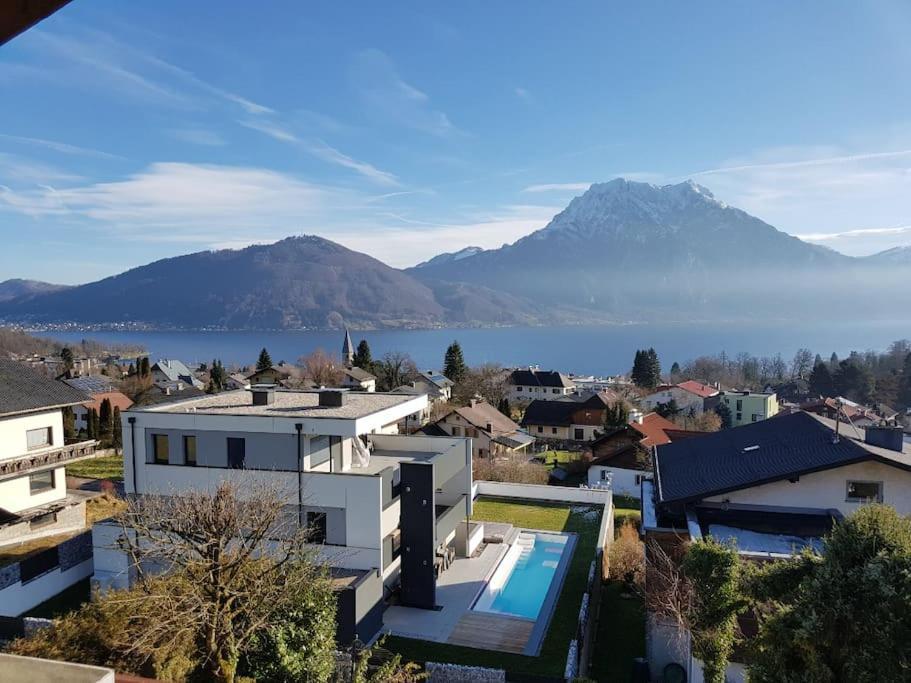 Dachwohnung Mit Seeblick Altmünster Extérieur photo